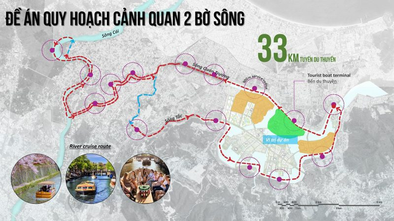 Đề án quy hoạch làm thêm những điểm du lịch văn hóa 2 bên bờ sông tại Nha Trang